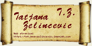 Tatjana Zelinčević vizit kartica